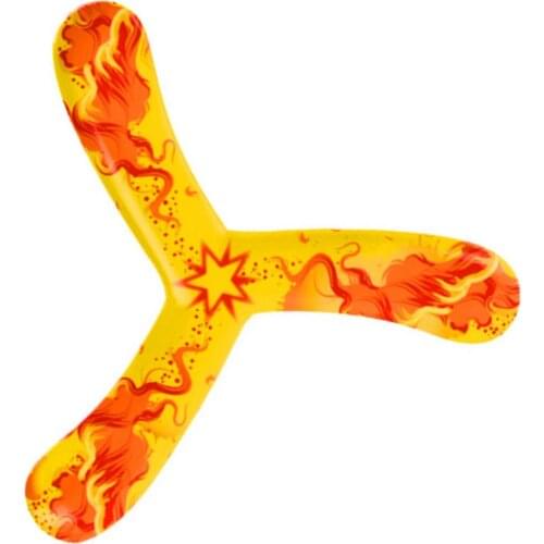 Childrens Kids Outdoor Leisure Sports Toys Trefoil Boomerang Children Throwing Toys Boomerang Children PU Darts 23*20.5cm