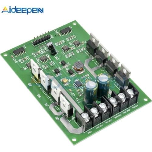 Dual DC Motor Driver Board H-Bridge PWM DC Motor Drive Module MOSFET IRF3205 12V 24V 10A Peak 30A With Brake Function