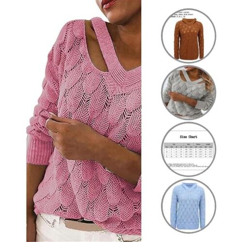 Elastic Casual Thermal Women Sweater Knitted Spring Sweater Anti-shrink for Winter