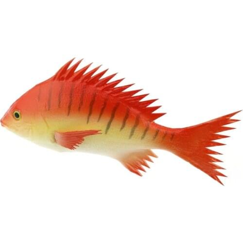 Gresorth 9.5 inch Artificial Red Snapper Fake Fish Toy Model Home Party Kitchen Display Decoration
