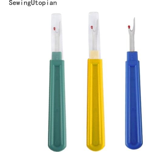 3PCS Seam Ripper for DIY Sewing Quilting Thread Remover Tool with Safe Plastic Handle Threads Cutter Rippers for Cross Stitch