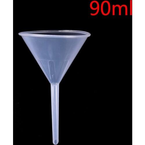 Laboratory transfer perfume 90ml 1/2" White Plastic Mini and clear Filter Funnel