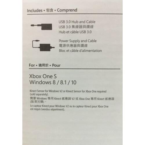 Original power supply Kinect adapter For xbox one S kinect 2.0 adaptor for Windows 8/8.1/10
