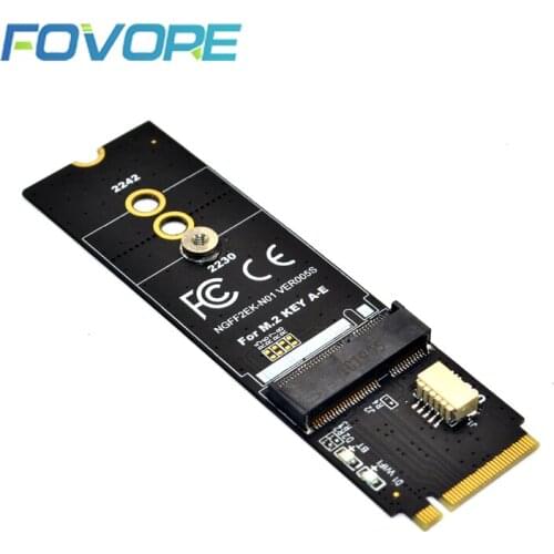M2 KEY-M to KEY A-E/E Adapter Riser Card for M.2 NGFF PCIE Protocol Wireless Network Card Module Support 2230 2242 size M2 Card