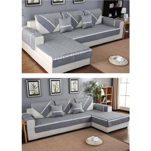 Plush Fabric Sofa Towel Modern Minimalist Fabric Couch Cover Soft Quilted Sofa Cushioning for Home Living Room Decoration 1pc