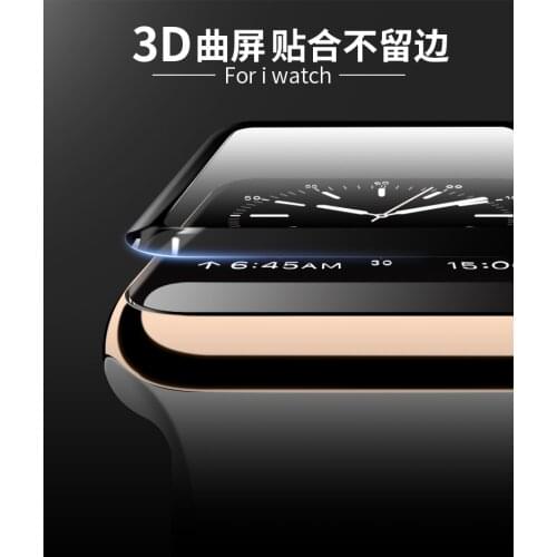 40 44 42 38mm 3D Curved Full Coverage band Tempered Glass For Apple Watch flim Screen Protector for iwatch se series 6/54/3/2/1