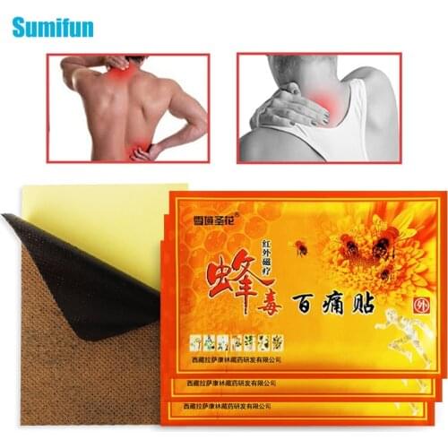 10/20Pcs Bee Venom Balm Rheumatoid Arthritis Joint Pain Patches Pain Relief Orthopedic Arthritis Medical Neck Back Body Massager