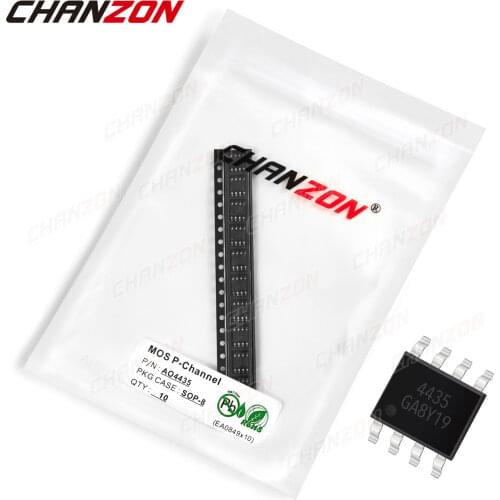 10pcs AO4435 SOP-8 P-Channel 8 Pin SMD Mosfet Bipolar Junction Transistor BJT SIC Mos Fets Triode Tube Integrated Circuits