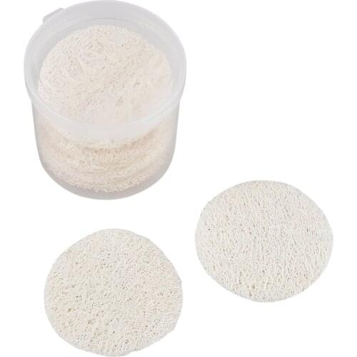10pcs Natural Brush Loofah Facial Plant Fiber Exfoliating Washer Sponge Makeup Remover Pads Facial Cleaning Pads