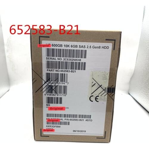 100% New for 652583-B21 653957-001 600G 2.5inch SAS Gen8 3 year warranty