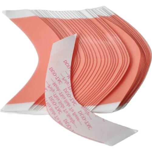 36pcs/lot V Shape Red Wig Adhesive Tape Hair Extension Double Side Tape For Lace Wig/Toupee