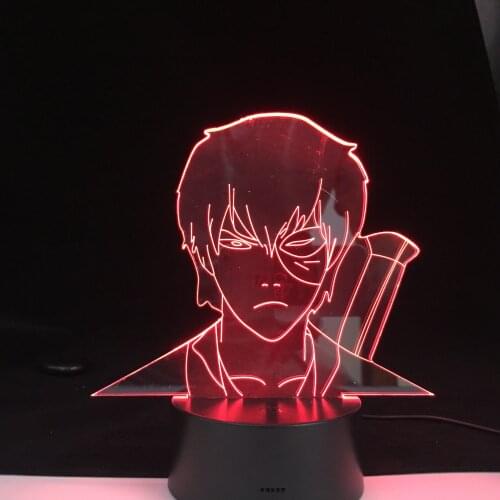 Anime Avatar The Last Airbender Zuko 3D Lamp for Birthday Gift Home Decoration LED Night Light Bedroom Decor Light Cartoon Lamp