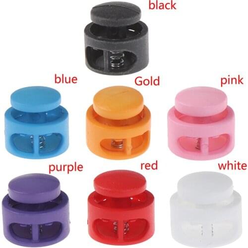 6pair/lot Drawstring Stopper Cord Lock Clamp Toggle Clip Stopper Shoelace Buckles Bag Accessories