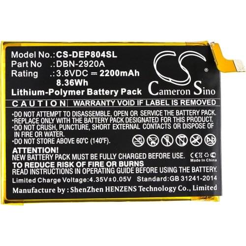 Cameron Sino 2200mAh Battery for Doro 8040,DSB-0090 Mobile, Smartphone
