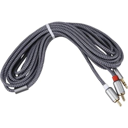 Essager RCA Audio Cable Jack 3.5 to 2 RCA Cable 3.5mm Jack to 2 RCA Male Splitter Aux Cable for TV PC Amplifiers DVD Speaker Wir