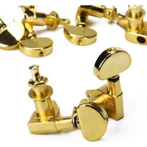 3L 3R Sealed Tuning Peg Tuners Key Machine Golden Head Fit Acoustic Electric Guitar Parts Accessories