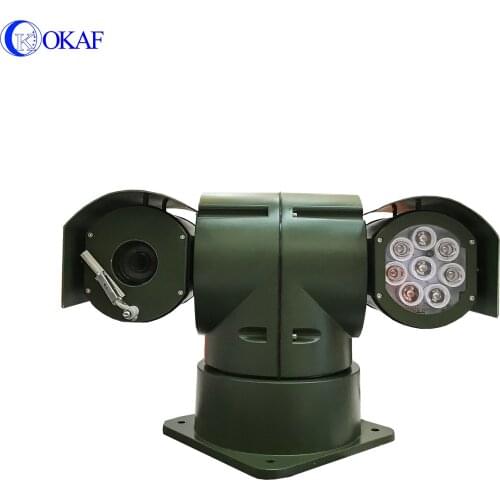 Military Green PTZ Camera IP Signal 4G/GPS/WIFI NVR CCTV Surveillance 20X RS485 Control Security