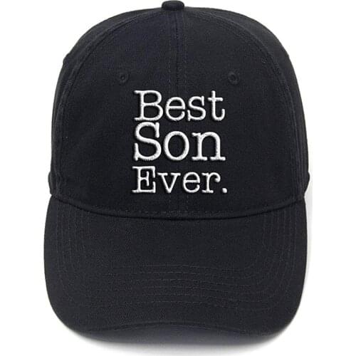 Lyprerazy Gift for Son Best Son Ever Washed Cotton Adjustable Men Women Unisex Hip Hop Cool Flock Printing Baseball Cap