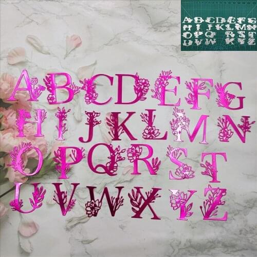 Large-size Flower style letters metal cutting dies 2021 for DIY Scrapbooking Embossing Cards Tool Decorative Crafts Die Cuts