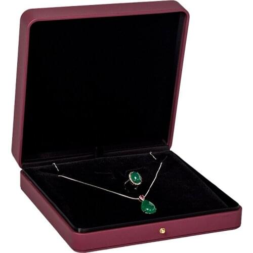 New 2020 Wedding Ring Jewelry Packaging Super Large Necklace Storage Box Noble Red For Elegant Woman