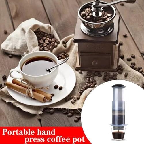 New 300ML Hand Pressure Coffee Pot Portable French Pressure Filter Coffee Pot Hand Coffee Equipment Hand Tools