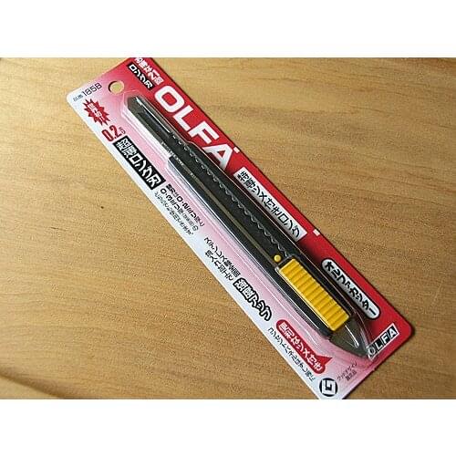 OLFA 9mm Ultra-sharp Long Black Blade Non-slip Grip Knife 185B