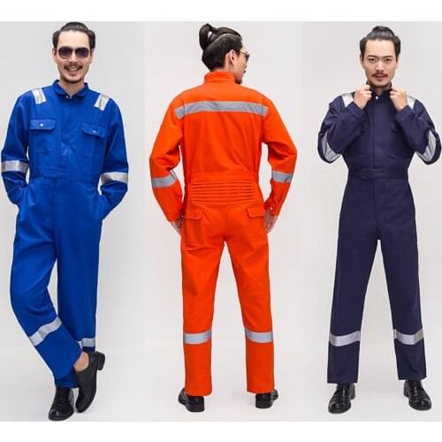 Working Overalls men women Protective Reflective HI Vis Coverall Repairman Strap Jumpsuit Trousers Working Uniform Plus Size 4XL