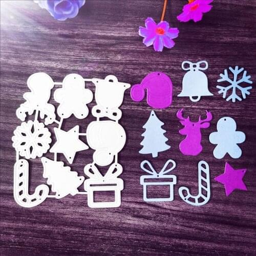 Christmas nine piece set Metal Cutting Dies for DIY Scrapbooking Album Paper Cards Decorative Crafts Embossing Die Cuts