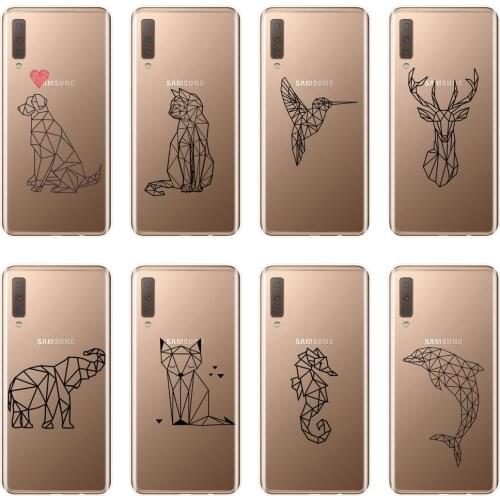 Phone Case Silicone For Samsung Galaxy A5 A7 2018 A6 A8 Plus Cat Dog Fox Soft Back Cover For Samsung Galaxy A3 A5 A7 2016 2017
