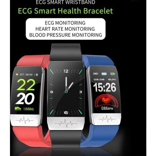 T1 ECG Health Monitor Smart Watch Thermometer Temperature Measurement Run Route Track Music Control Sport Smartwatch