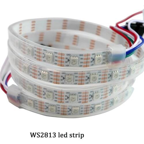 50m 5m/lot 10pcs WS2813 smart pixel led strip light;Dual-signal ;30/60 pixels/leds/m,WS2812B Updated;DC5V,ws2813 IC led tape