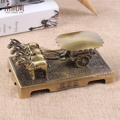 Terra Cotta Warriors Copper Car Horse Decoration Xi'an Characteristic Tourist Souvenir Chinese Style Characteristic Gifts Abroad