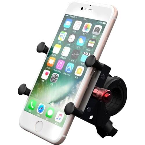 Universal Motorcycle Mobile phone holder 360 degrees Rotation Adjustable CNC Aluminum For screen size between 4-6.5 inches