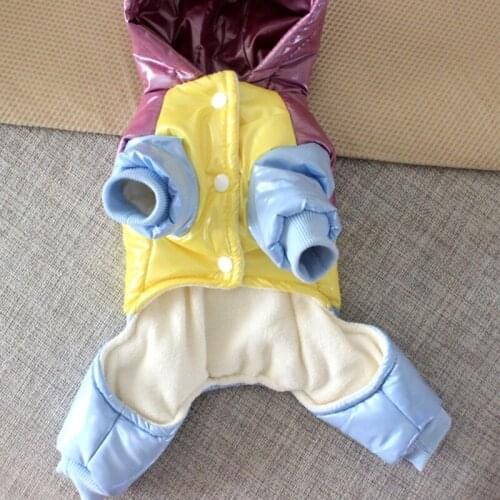 Waterproof Dog Jumpsuit Coat Jacket Winter Dog Clothes Puppy Small Costume Apparel Yorkshire Pomeranian Schnauzer Clothing Suit