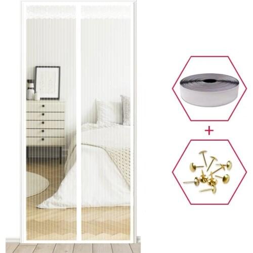 High Quality Mosquitera Para Puerta Door Curtain Net Anti Fly Insect Mesh Bug Anti-Mosquito Magic Magnetic Curtain Screen Mesh