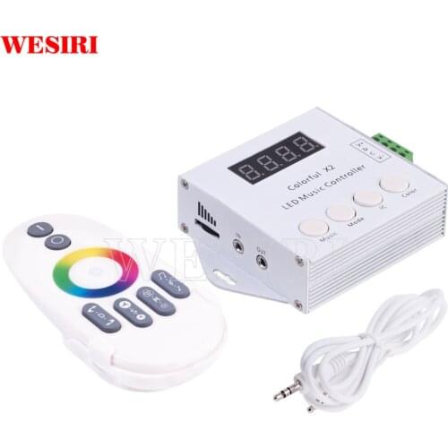 WS2812B WS2811 WS2813 6803 USC1903 IC Digital Addressable LED Strip Music Controller 1000 Pixels DC5-24V Colorful Controller