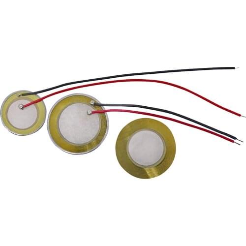 10 Pcs Piezoelectric Piezo Ceramic Wafer Plate Dia 15mm 20mm 27mm For Buzzer Loudspeaker