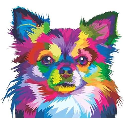 13cm x 11.8cm for Chihuahua Dog Car Stickers Vinyl JDM Waterproof RV VAN Fine Decal 3D Graphics Anime Comic Sign