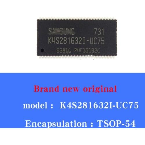 2/pcs Lot New original K4S281632I-UC75 patch TSOP-54 memory SDRAM chip