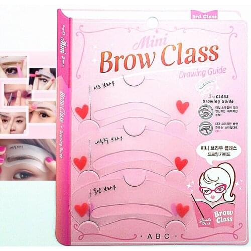 3Pcs Maquiagens Eye Brow Class Drawing Guide Eyebrow Stencil Template Card Assistant Eye Care Make Up Tool