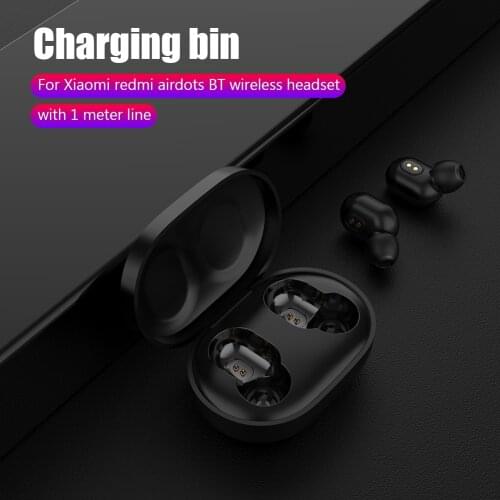 300mAh Earphones Charging Case with USB Cable for Xiaomi Redmi AirDots TWS Earbuds Earphones Accessories Headset Charging Case