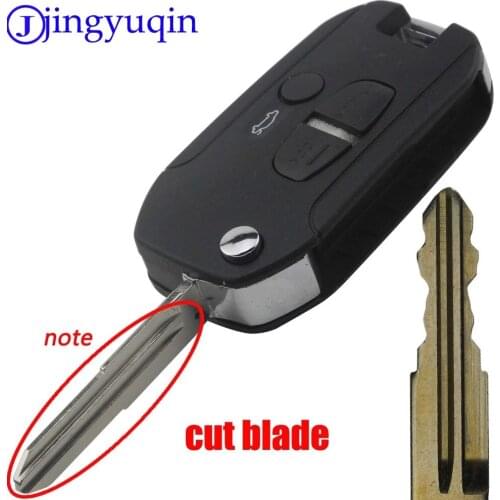 Jingyuqin 3 Buttons Modified Key Case Shell Cover cut blade For Mitsubishi Lancer Evo Colt Outlander Mirage Keyless