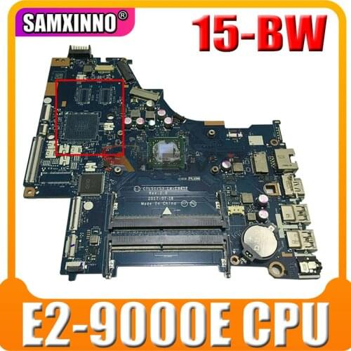 For HP PAVILION 15-BW Laptop Motherboard 924721-001 CTL51/53 LA-E841P DDR4 With E2-9000e CPU MB 100% Tested Fast Ship