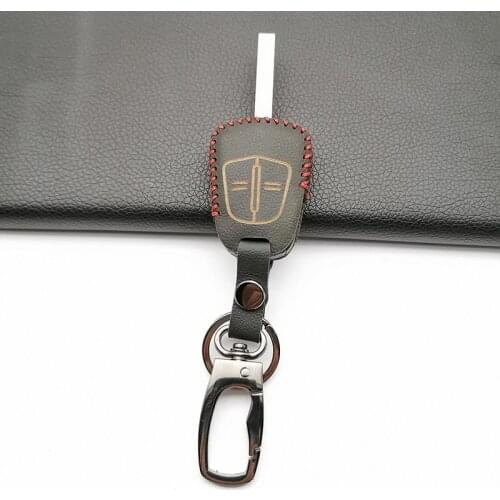 Hot sale 100% leather car key case Car key Case Cover For Opel Manari 2 Button Remote Control Car Remote car keys accessories