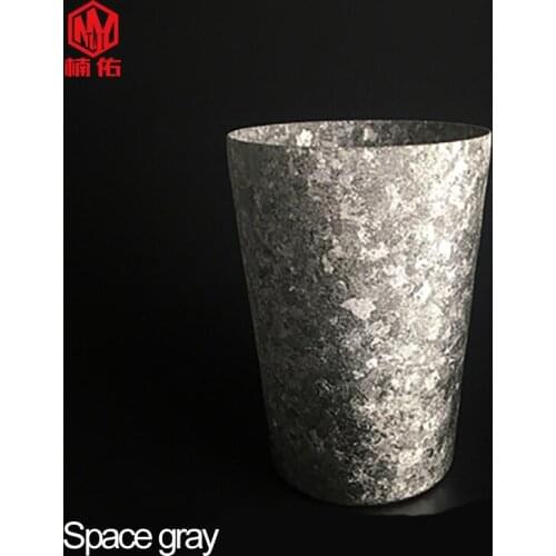 1Pcs Pure Titanium Coffee Cup Double Vacuum Cup Ultra Light Colorful Wide Mouth Cup Personality Tea Cold Drink Gift Cup