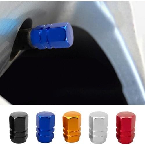 Aluminum Alloy Car Wheel Tire Valve Caps Tyre Rim Stem Covers Airdust Waterproof For Automobiles Motorcycles Trucks Bikes