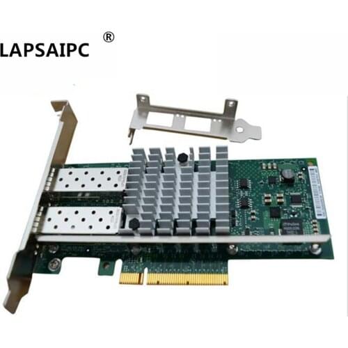 Lapsaipc X520-SR2 X520 SR2 E10G42BFSR 10Gb 2-port PCIe Ethernet Adapter With 2 x SR