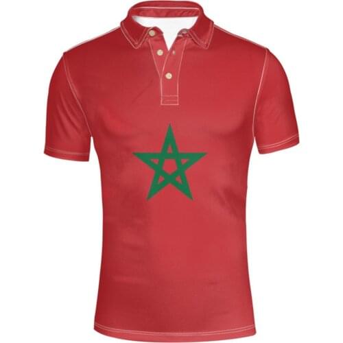 MOROCCO male diy free custom made name number mar Polo shirt nation flag ma kingdom arabic arab country text print photo clothes