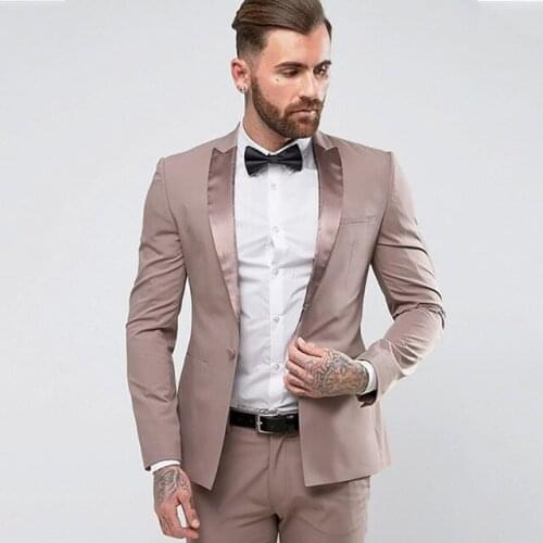 New Custom Men Suits Groom Best Man Wedding Suits For Men Latest Coat Pant Design Prom Smart Slim Fit Street Suits 2 Pcs