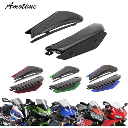 FOR CBR1000RR 2017-2018 YAMAHA YZF-R1 2017-2018 DOWNFORCE SPOILERS Aerodynamic Wing Kit Fixed Winglet Fairing Wing